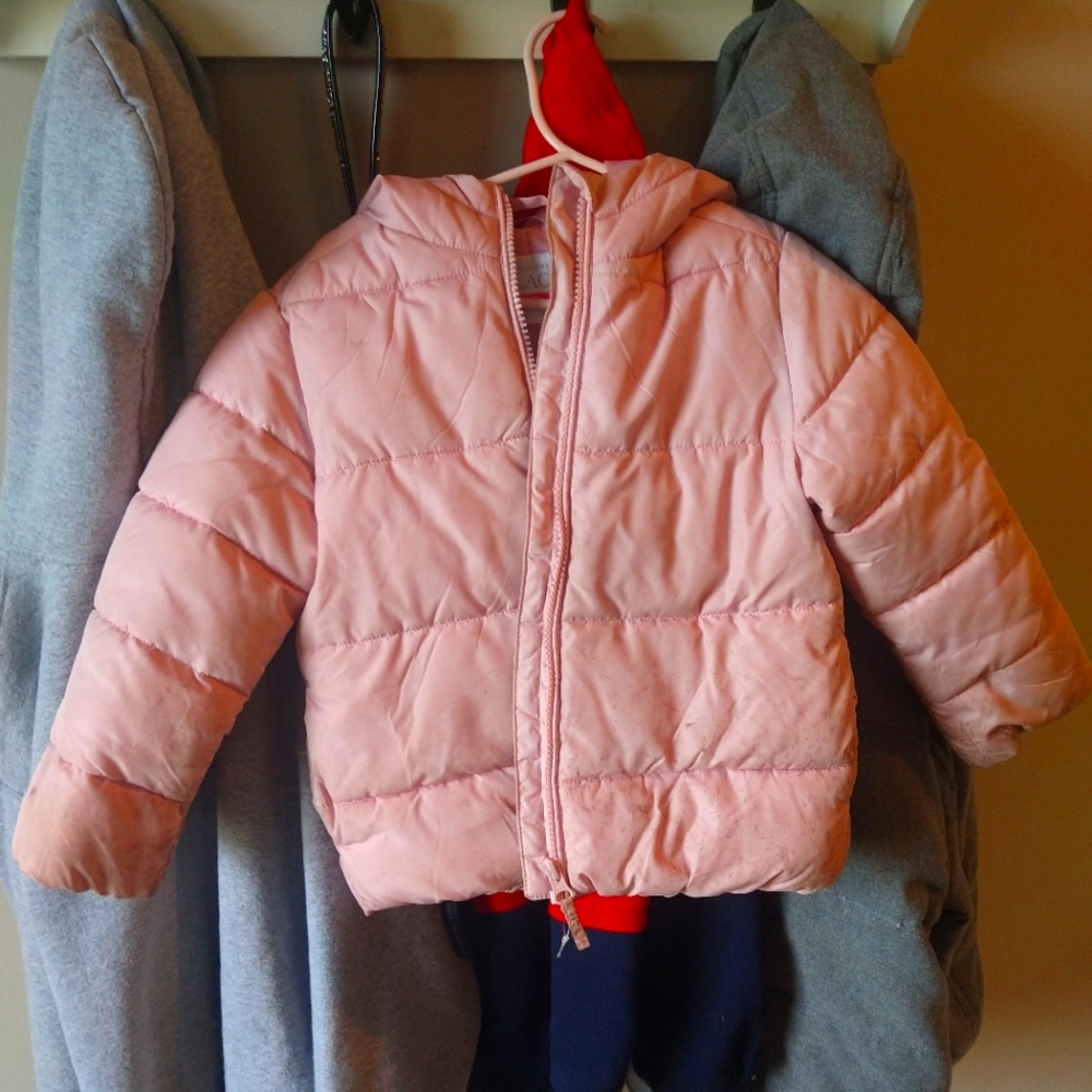 The children place light pink coat girls size 4t